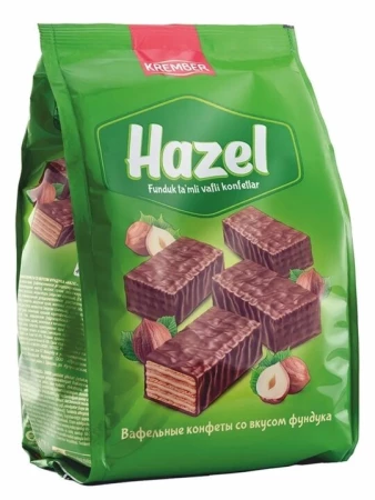 KREMBER Конфетывафельные со вкус фундука 255*18