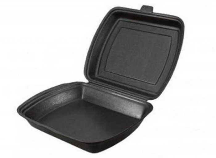 Ланч-бокс 1 секция ЧЕРНЫЙ (100 шт.)