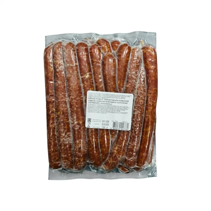 Колбаски п/к Охотничья экспедиция HoReCa, в/у, зам., 1 кг (10шт/упак)