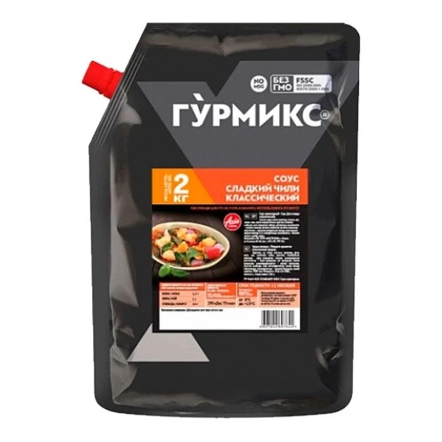 Соус Сладкий Чили Гурмикс 2кг(3шт/упак)