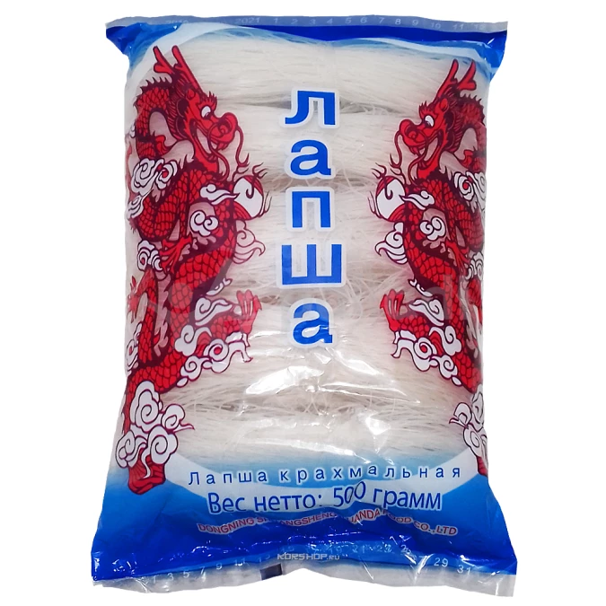 Лапша фунчоза 500 г крахмальная/шт