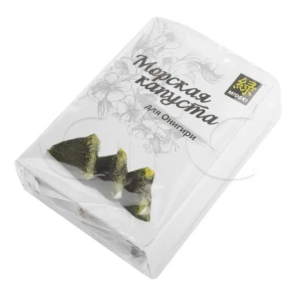 Водоросли в пленке для Онигири, Мидори, Корея, 100 л(32шт/упак)