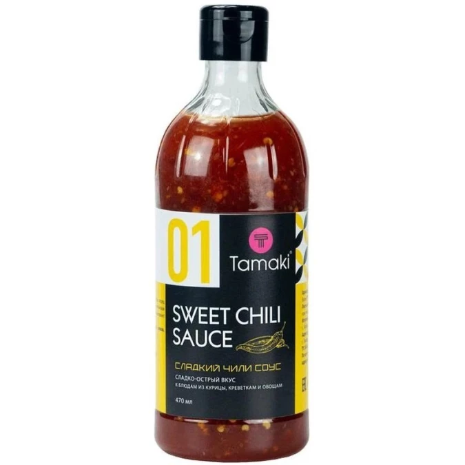 Соус сладкий чили для курицы, Тамаки, 0,47 л.(6шт/уп)