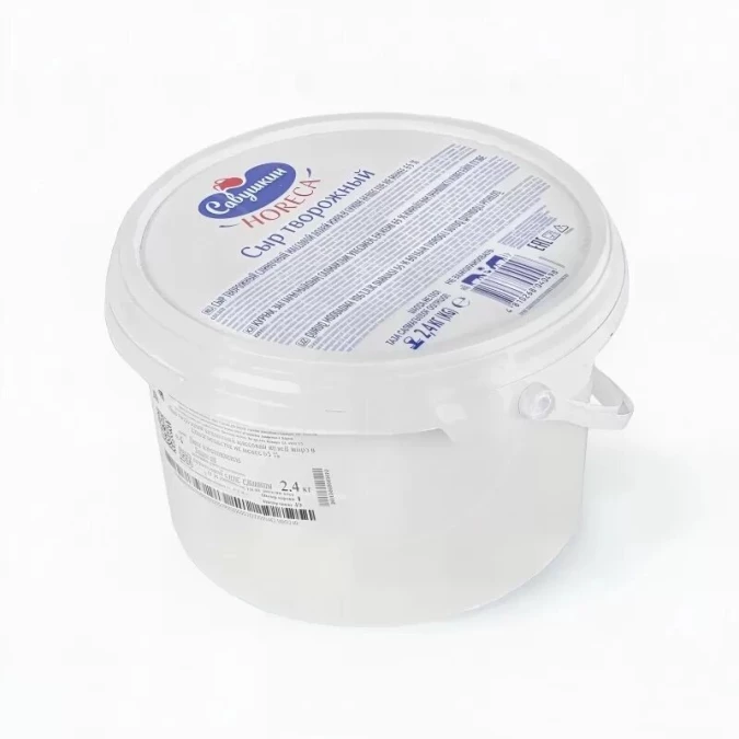 Сыр творожный 65% "Савушкин" 2,4 кг