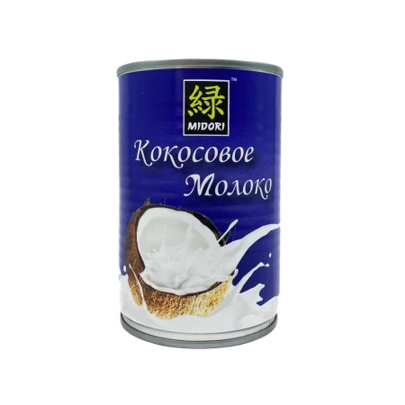 Молоко кокосовое 400 мл ж/б Мидори (12шт/уп)