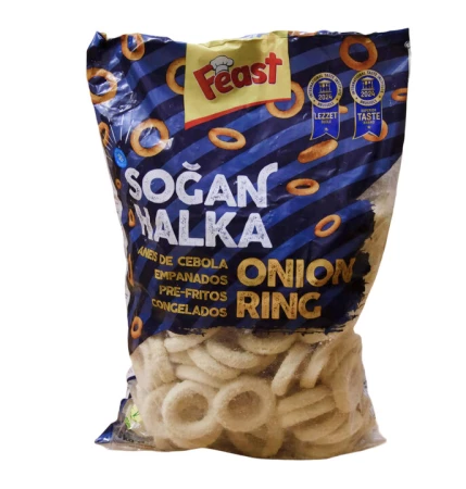 Кольца луковые в панировке FREAST GURME 1,5 кг.(6шт/уп)