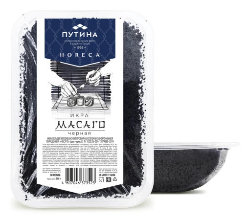 Икра МАСАГО ПУТИНА черная 500 гр(6шт/упак)