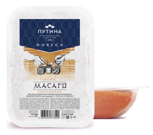 Икра МАСАГО ПУТИНА оранжевая 500 гр(6шт/упак)