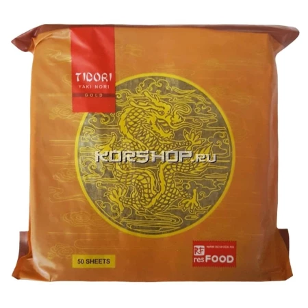 Водоросли нори "Tidori" сушеные Корея, 50 л.(80шт/уп)