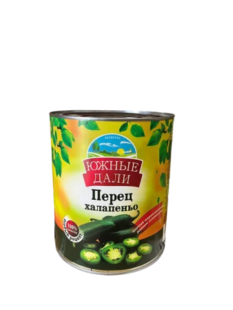 Перец Халапеньо 3100 мл Южные Дали резанный маринованный ж/б(6шт/уп)