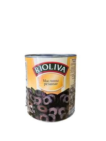 Маслины резаные б/к ж/б RIOLIVA 3100 мл(6шт/уп)