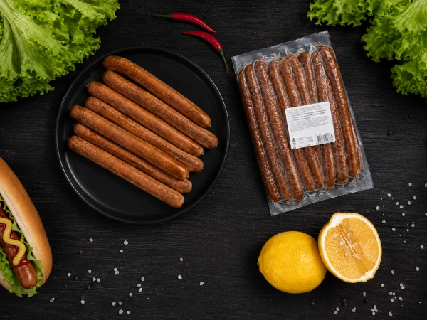 Колбаски п/к Охотничья экспедиция HoReCa, в/у, зам., 1 кг (10шт/упак)