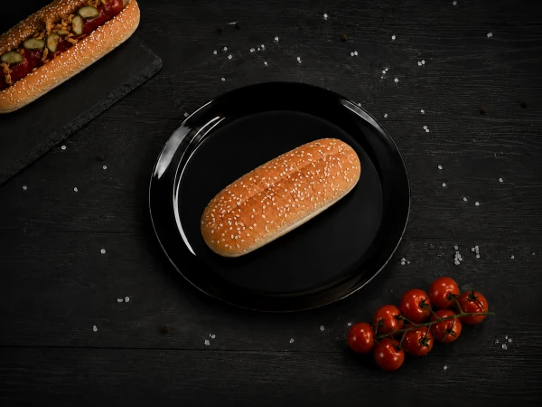 Булочка для датского хот дога с кунжутом 0,060кг (уп36шт)