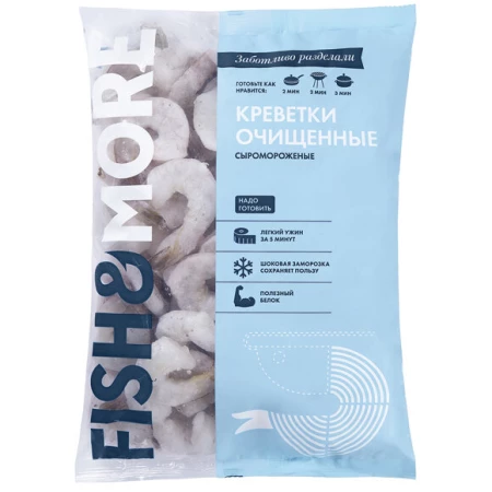 Креветка ваннамей с/м б/г очищ. БЕЗ ХВОСТА 31/40 IQF 0,930 кг., (10шт/упак)