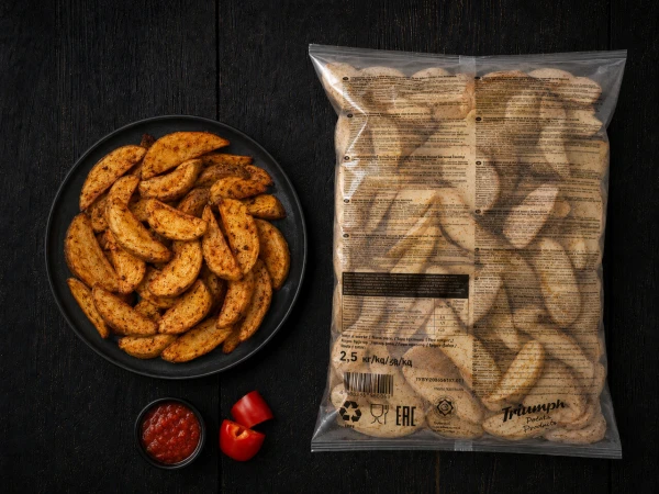 Картофельные дольки в кожуре В СПЕЦИЯХ ТРИУМФ, 2,5 кг(5шт/уп)