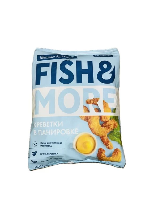 Креветка 1кг В ПАНИРОВКЕ 21/25 Fish & More