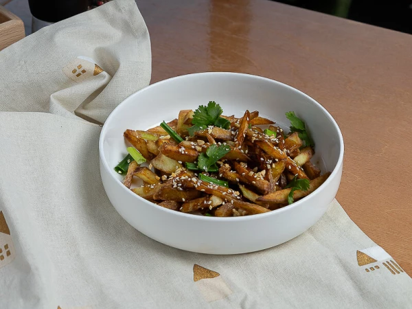 хрустящие баклажаны в соевой карамели