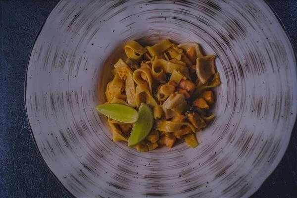 Фетучини с креветкой