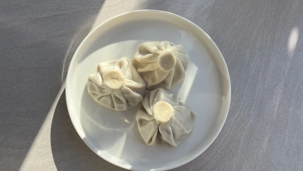 Хинкали с белыми грибами 