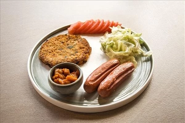 Славянский завтрак с картофельным драником