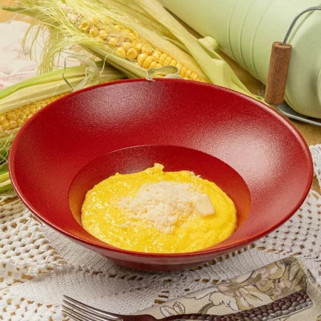 Кукурузная каша с сыром пармезан