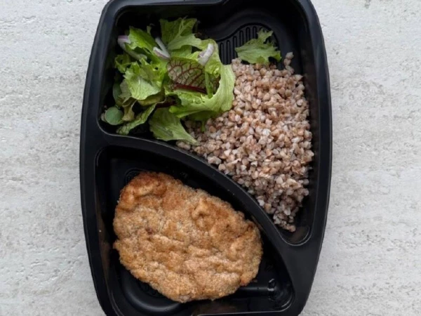 Свинина по-варшавски с гречей