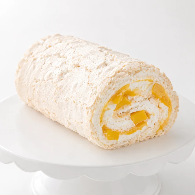 Меренговый рулет с манго