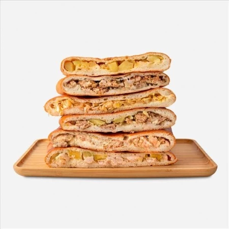 Пирог с горбушей и минтаем