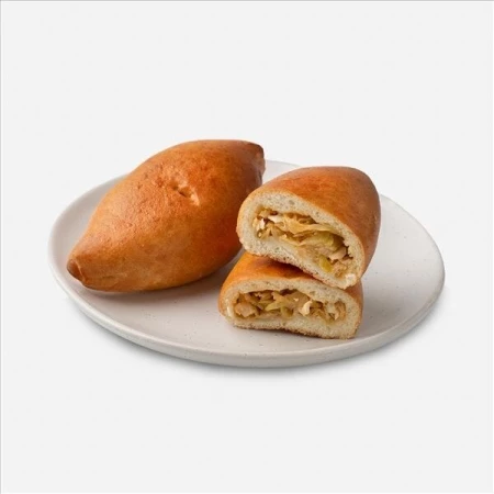 Пирожок с капустой постный