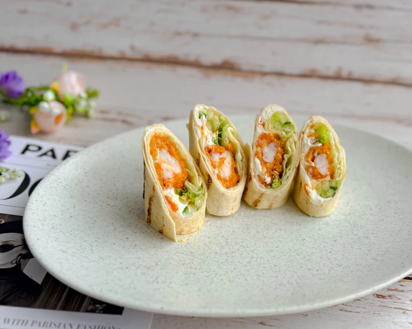 Сэндвич-роллы с креветками