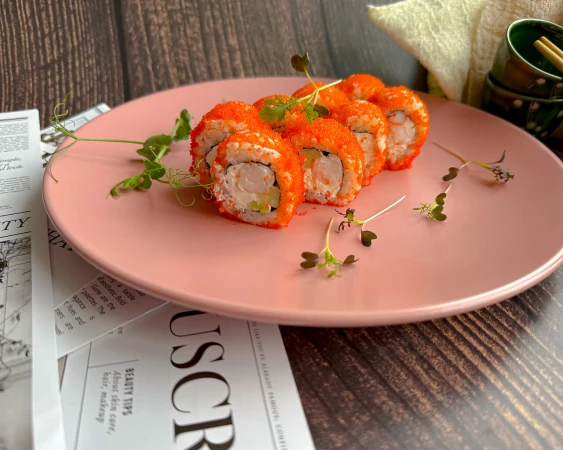 ролл Калифорния с креветками