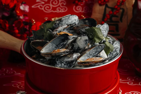 Мидии блю-чиз с лемонграссом