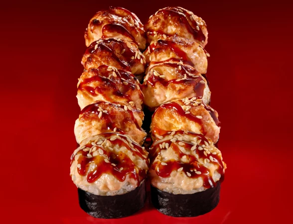 Запеченный с гребешком