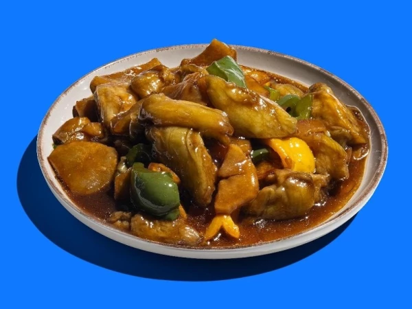 БАКЛАЖАНЫ С КАРТОФЕЛЕМ 