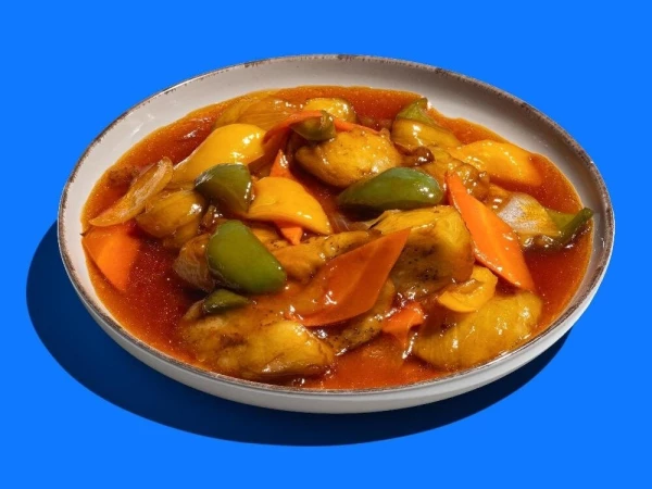 БАКЛАЖАНЫ В КИСЛОСЛАДКОМ СОУСЕ 