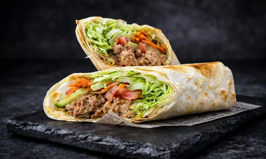 Шаурма с люля из баранины и говядины