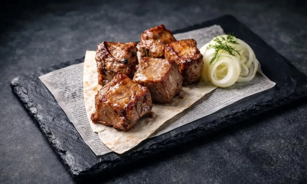 Шашлык из ошейка свинины