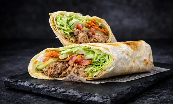 Шаурма с люля из баранины и говядины