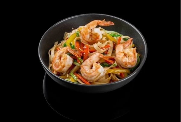 WOK удон с креветкой 