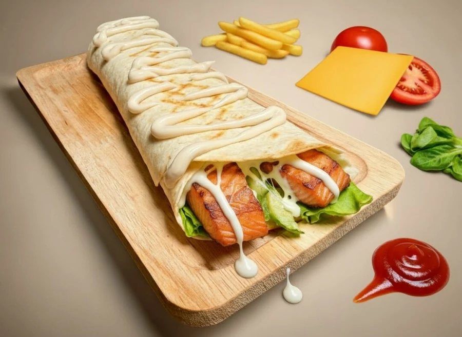 Тортилья с лососем