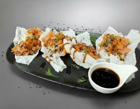 Тапас с лососем