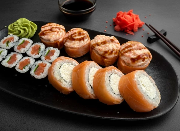 Мини сет с лососем