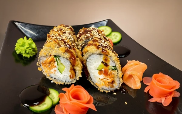 Корн ролл с лососем