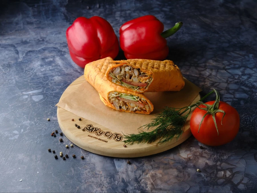 Шаурма куринная 70 гр мясо