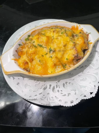 Свинина с картофелем и грибами