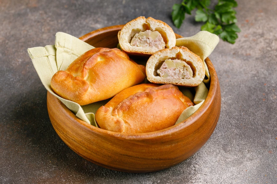 Кулебяка с курицей