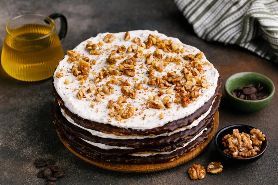 Торт с грецким орехом