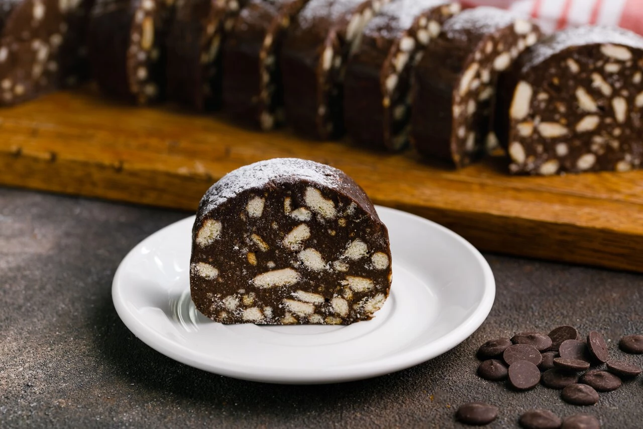 Шоколадная салями 