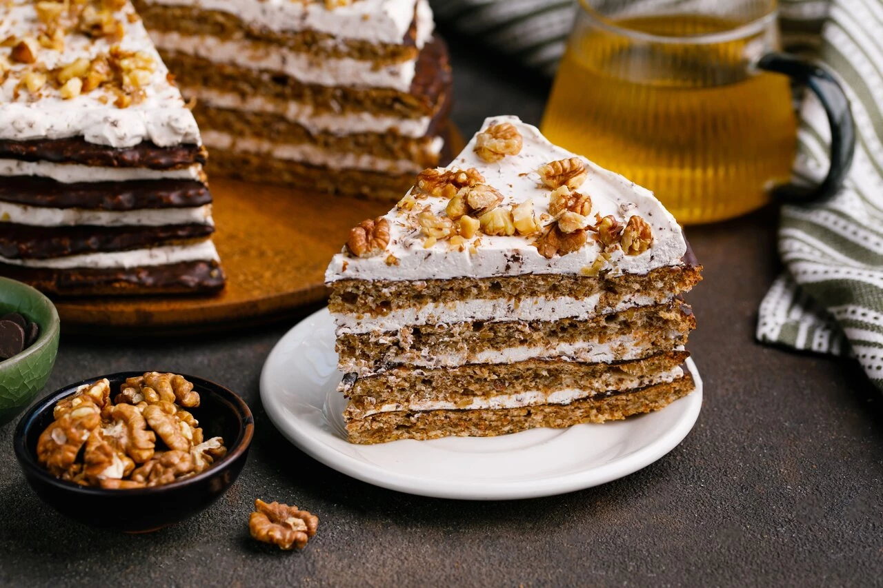 Торт с грецким орехом 