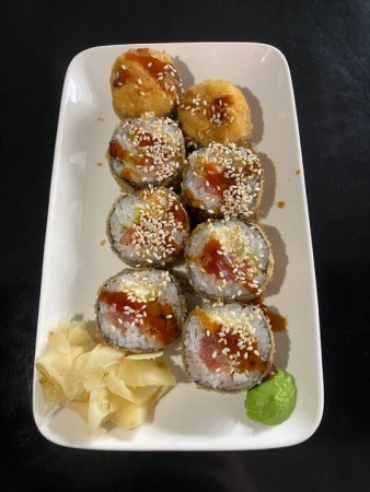 Лосось терияки темпура